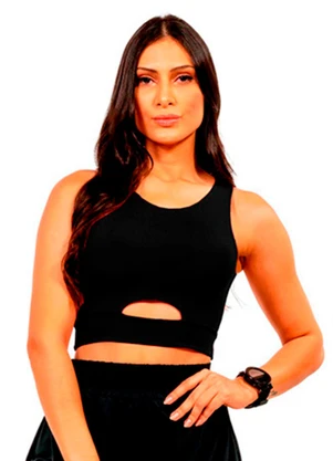 Cobertura - Regata Cropped Power Feminino Preto - COBERTURA
