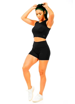 Cobertura - Regata Cropped Power Feminino Preto - COBERTURA
