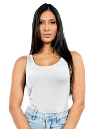 Cobertura - Regata Feminina Fitness Branco - COBERTURA