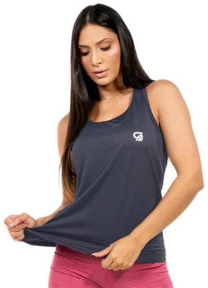 Cobertura - Regata Feminina Fitness Cinza - COBERTURA