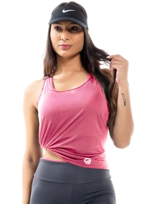 Cobertura - Regata Feminina Fitness Rosa - COBERTURA