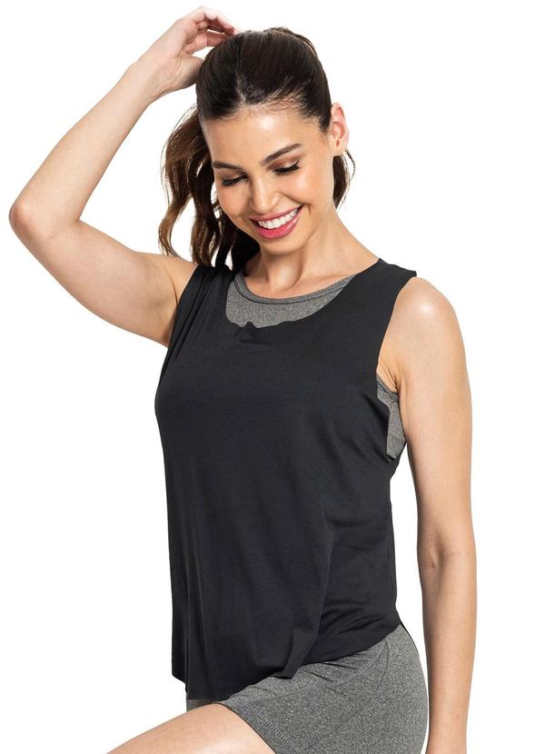 Rovitex - Regata Feminina Ftk Fitness Preto