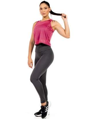 Cobertura - Regata Fitness Feminina Cropped Rosa - COBERTURA