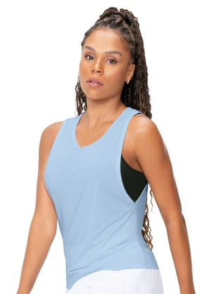 Zee Rucci - Regata Fitness Feminina Laterais Cavadas Azul - ZEE RUCCI