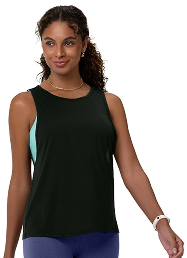 Zee Rucci - Regata Fitness Feminina Laterais Cavadas Preto