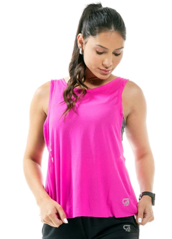 Cobertura - Regata Fitness Feminina Rosa