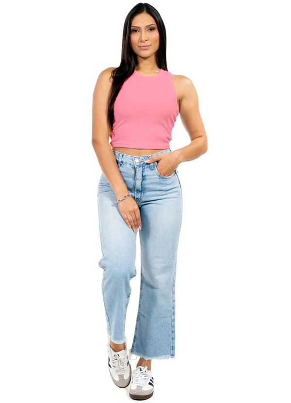 Cobertura - Regata Fitness Feminina Rosa 2