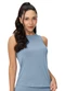 Zee Rucci - Regata Fitness Feminina Tecido Modal Preto - variação: Azul Claro