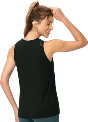Zee Rucci - Regata Fitness Feminina Tecido Modal Preto - ZEE RUCCI