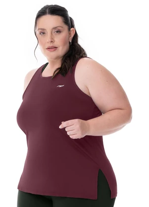 Zee Rucci - Regata Fitness Plus Alongada com Fenda Vermelho - ZEE RUCCI