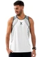 Decoy - Regata Masculina Fitness Azul - variação: Branco