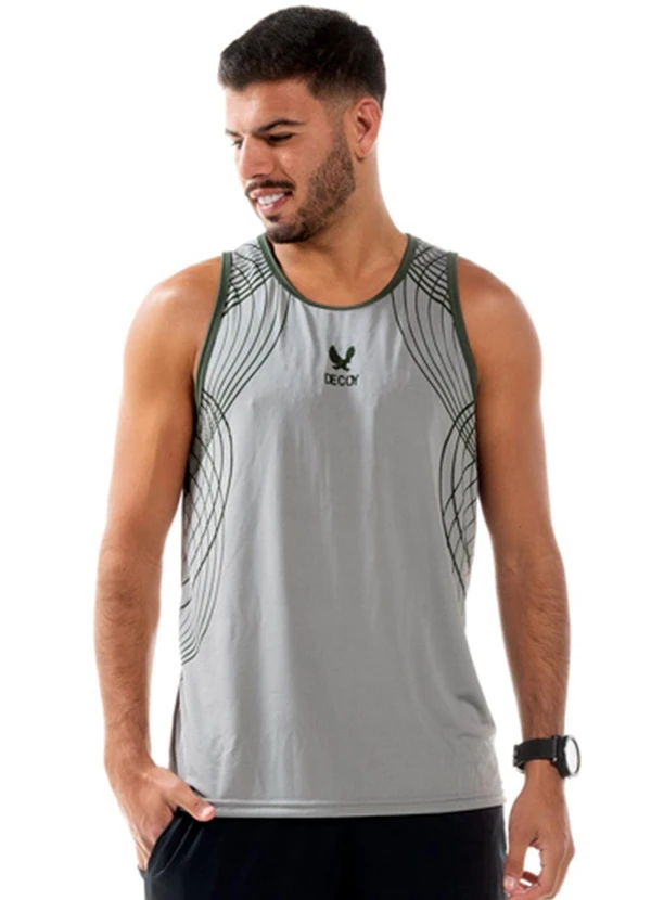 Decoy - Regata Masculina Fitness Cinza