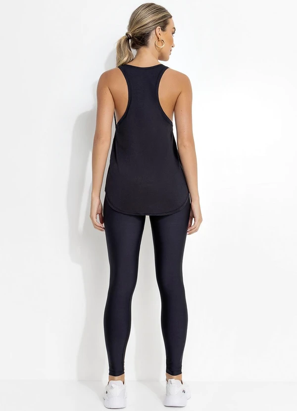 Jancris - Regata Preto em Malha com Elastano 4