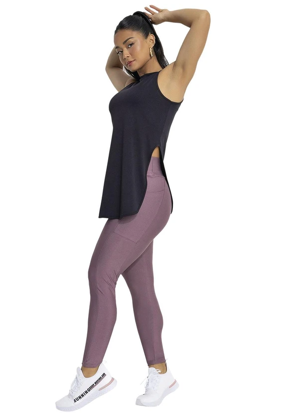 Jancris - Regata Preto em Malha com Elastano 3