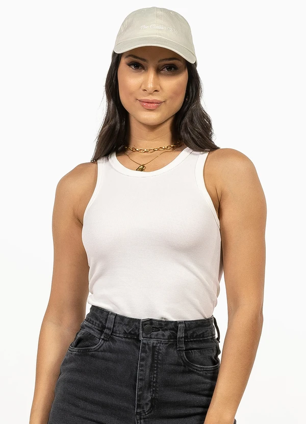 Cobertura - Regata Termal Feminina Off White 1