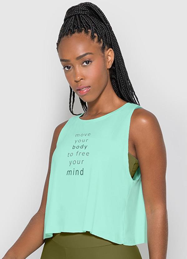 Enfim - Regata Verde Água Cropped Move Your Body