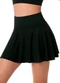 Zee Rucci - Saia Cós Alto com Short Interno e Bolso Marrom - variação: Preto