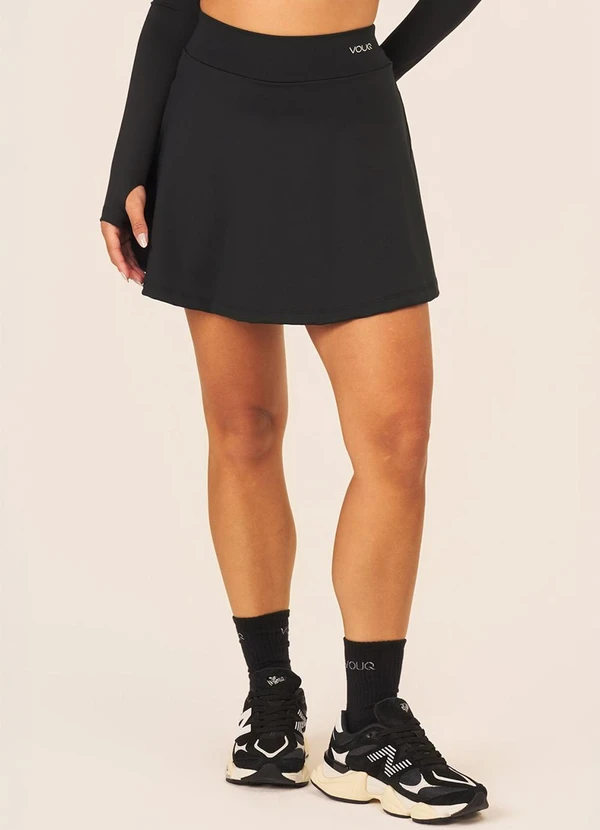 Vouq - Short Saia Fitness Jade com Bolso Preto