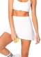 Malwee - Shorts Saia Evasê Active Preto - variação: Branco