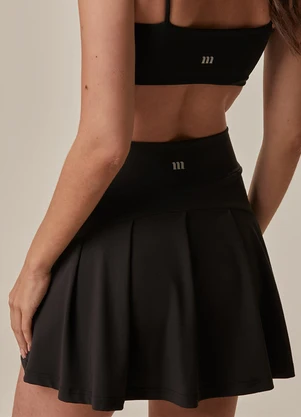 Malwee - Shorts Saia Evasê Active Preto - MALWEE
