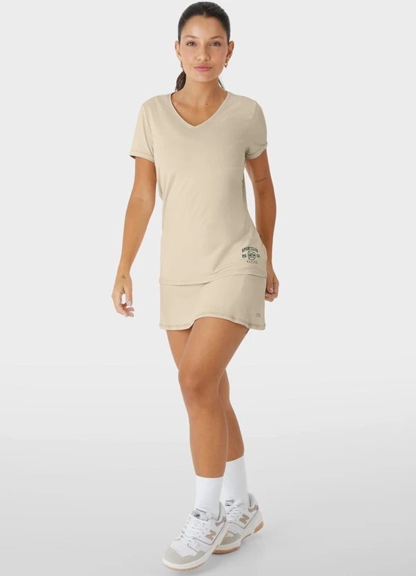 Enfim - Shorts Saia Evasê Dry Fit Active Off White 2