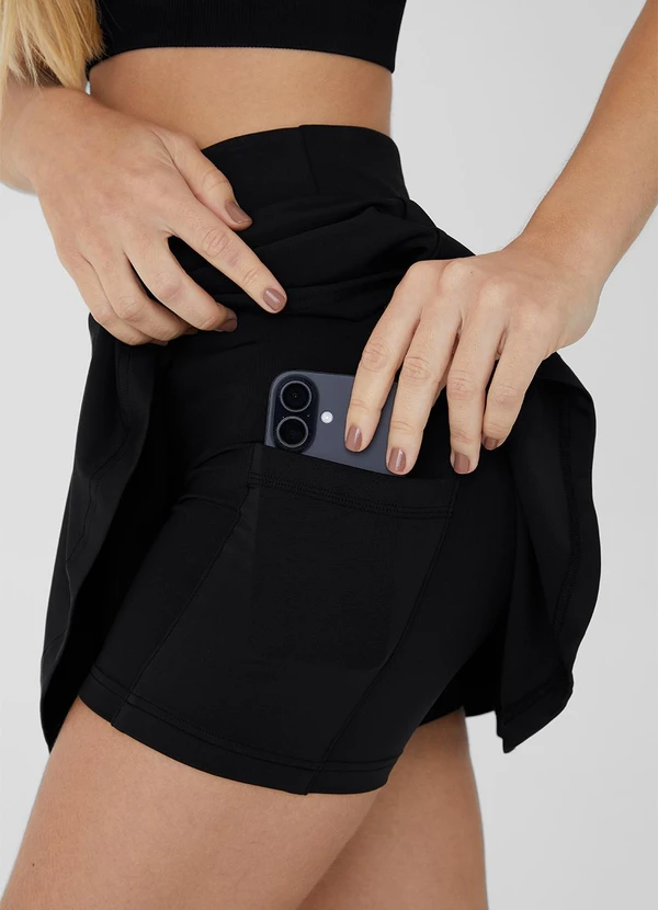 Enfim - Shorts-Saia Godê Active Preto 2