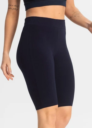 Select - Bermuda Ciclista Feminina em Cotton Pesado Azul - SELECT