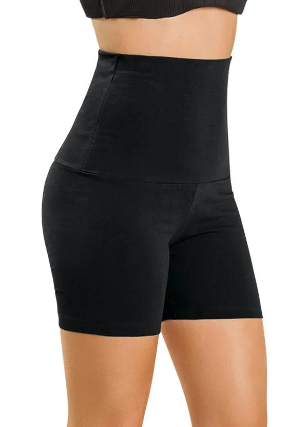Alma Dolce - Bermuda Cintura Alta Preta