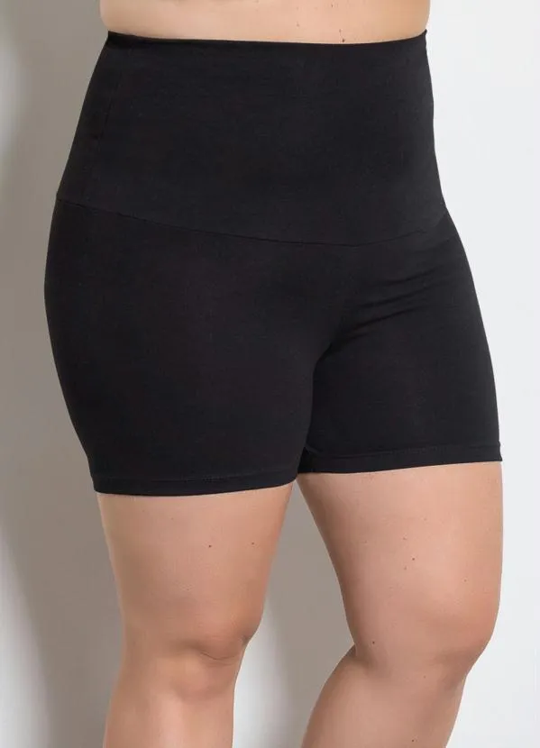 Alma Dolce - Bermuda Cintura Alta Preta 4