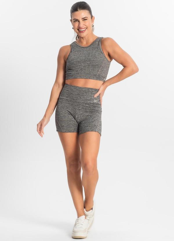 Rovitex - Bermuda Feminina Ftk Fitness Cinza 3