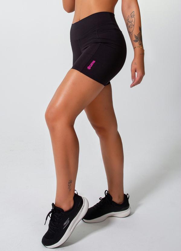 Cativa - Bermuda Running Feminina Preto