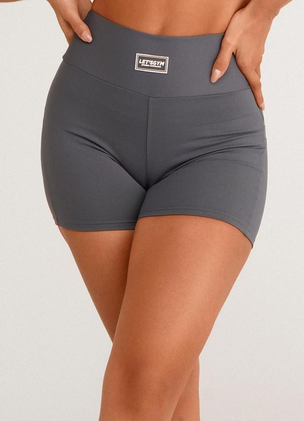 Lets Gym - Short Basic Colors Cinza
