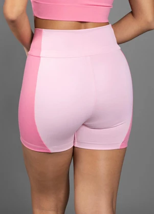 Everfit - Short Bromelia Recortes Lateral Rosa - EVERFIT