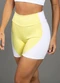 Everfit - Short Bromelia Recortes Lateral Rosa - variação: Amarelo