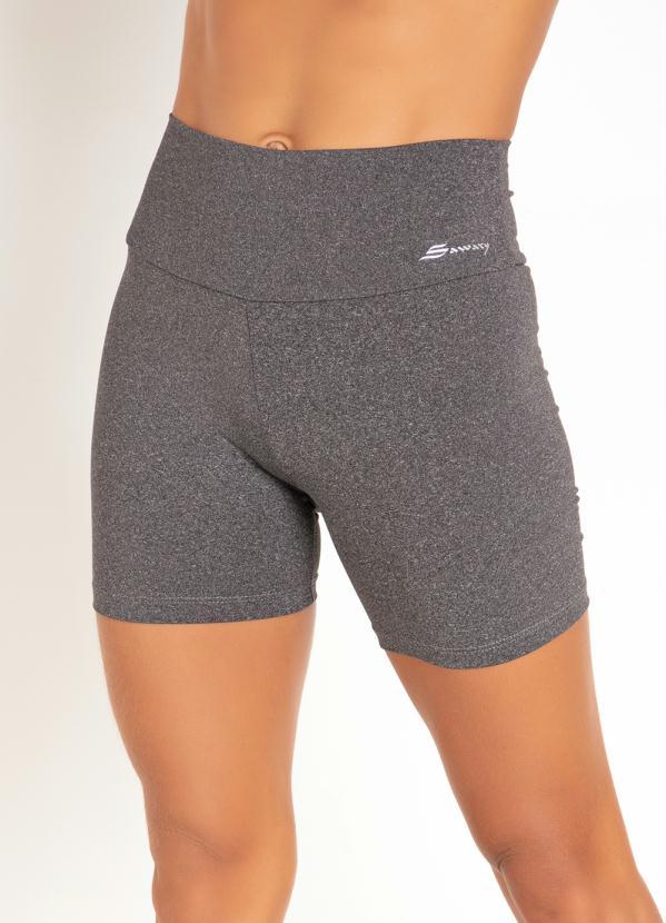 Sawary Fitness - Short Cinza com Cós Largo 5
