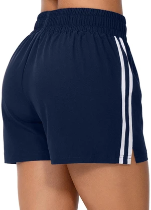 Zee Rucci - Short com Abertura Lateral Pulse Line Azul - ZEE RUCCI