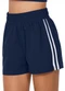 Zee Rucci - Short com Abertura Lateral Pulse Line Off-White - variação: Azul