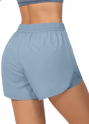 Zee Rucci - Short com Bermuda Interna e Bolso Azul Claro - ZEE RUCCI