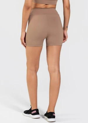 Vouq - Short Feminino Fit-Tech Fitness Line Amêndoa - VOUQ