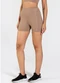 Vouq - Short Feminino Fit-Tech Fitness Line Marinho - variação: Amêndoa