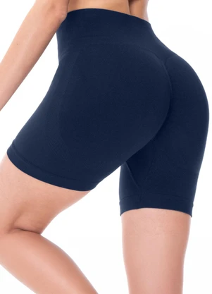 Zee Rucci - Short Fitness Empina Bumbum sem Costura Azul - ZEE RUCCI