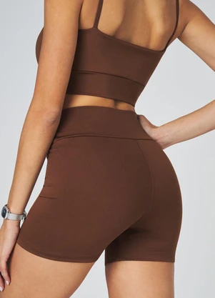 Vouq - Short Fitness Fit-Tech Essential Marrom - VOUQ