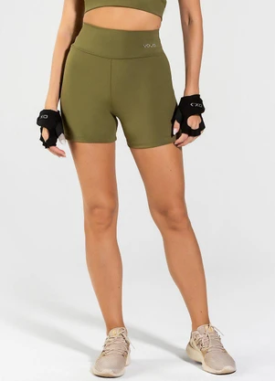 Vouq - Short Fitness Fit-Tech Essential Verde Militar - VOUQ