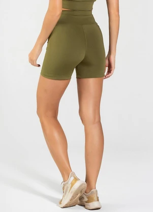 Vouq - Short Fitness Fit-Tech Essential Verde Militar - VOUQ