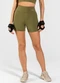 Vouq - Short Fitness Fit-Tech Essential Creme - variação: Verde Militar