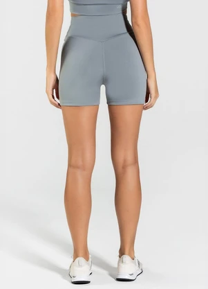 Vouq - Short Fitness Fit-Tech Feminino Curve Chumbo - VOUQ