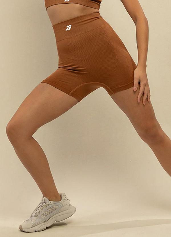 Basic Pro - Short Fitness Modelador Marrom