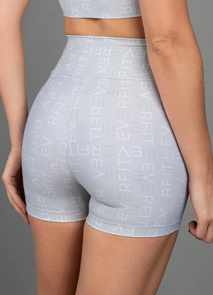 Everfit - Short Lettering Cinza - EVERFIT