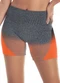 Zee Rucci - Short Mescla Jacquard Degradê sem Costura Cinza - variação: Laranja