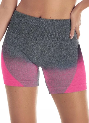 Zee Rucci - Short Mescla Jacquard Degradê sem Costura Rosa - ZEE RUCCI